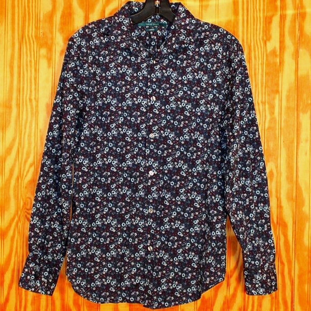 Perry Ellis Floral Stretch Shirt - Size S